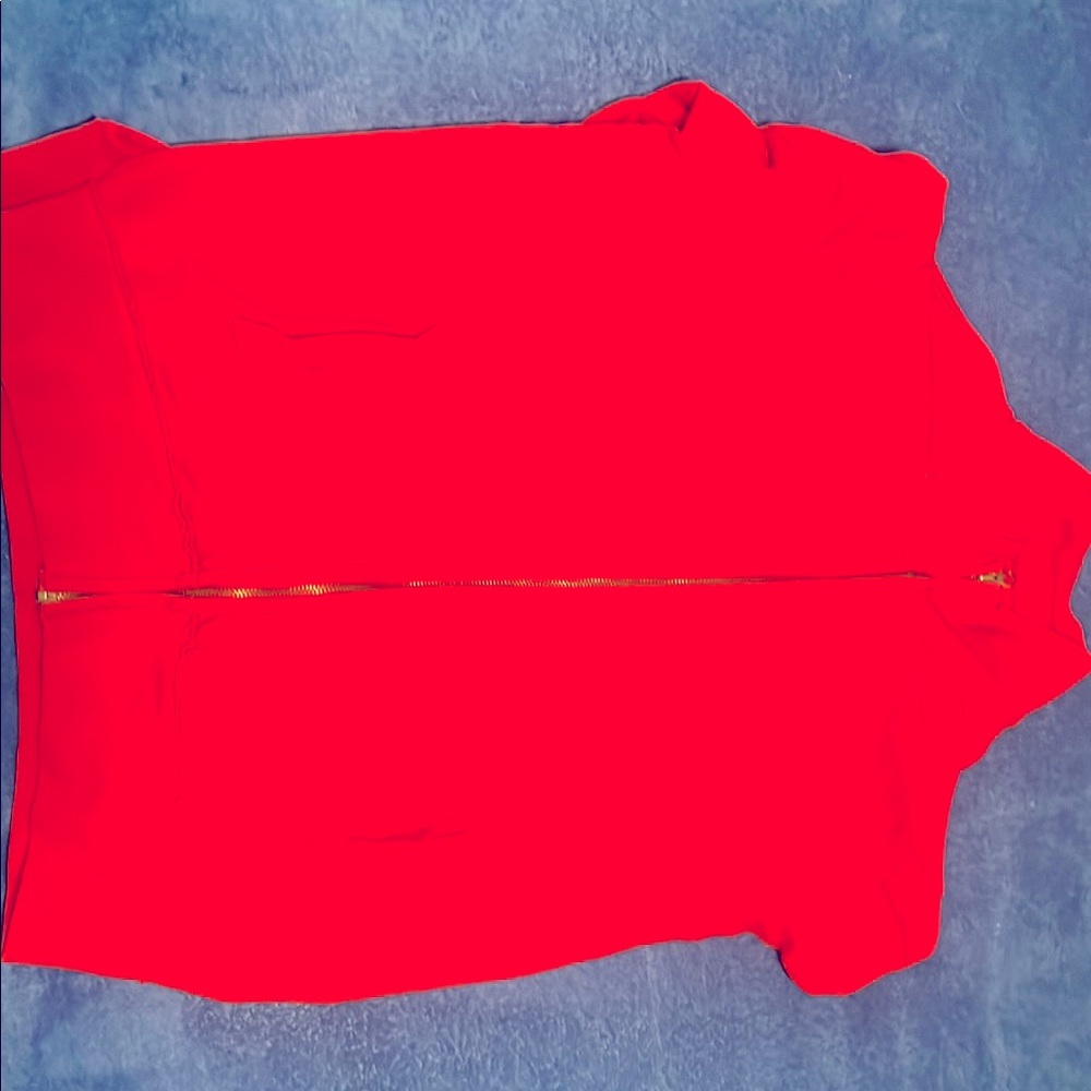 Red Zip-Up Hoodie